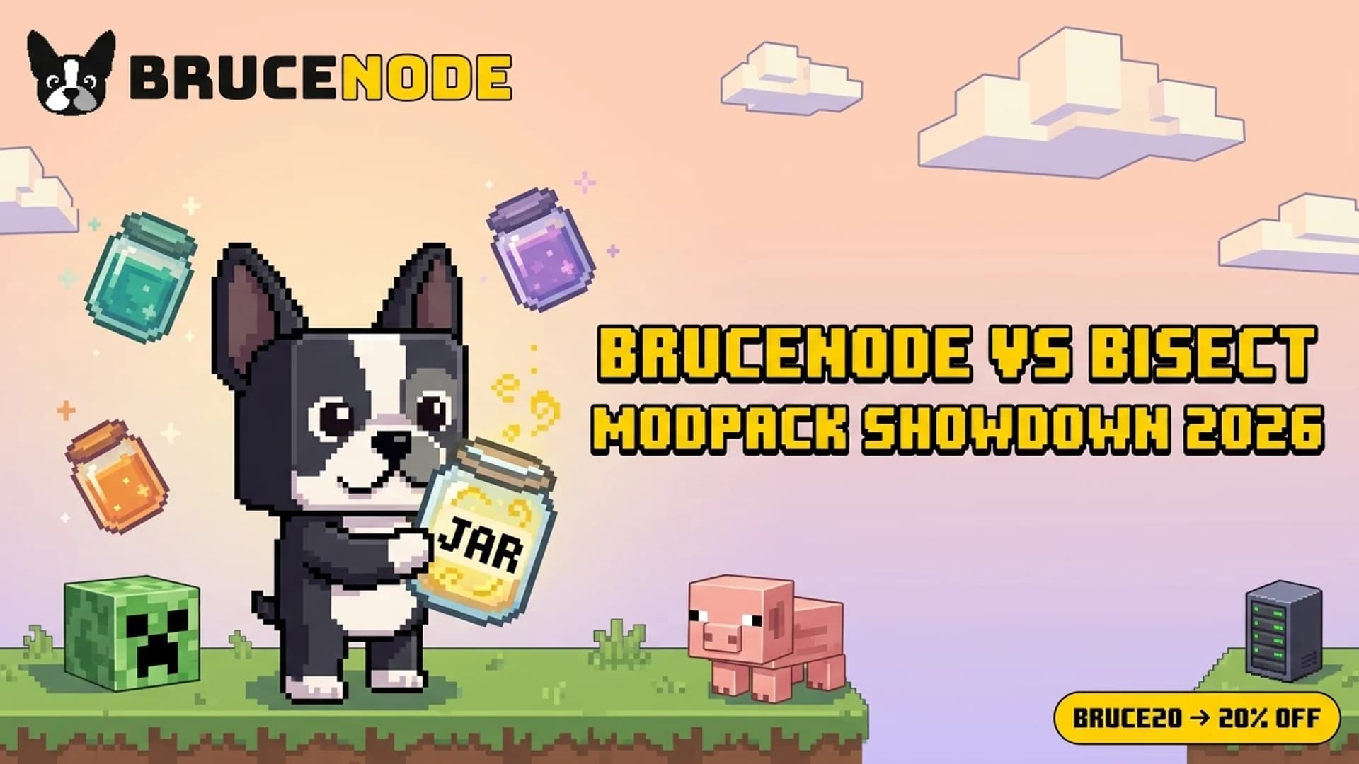 BruceNode vs BisectHosting | Modpack Hosting Compared 2026