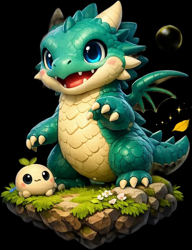 Palworld creature companion on a grassy island